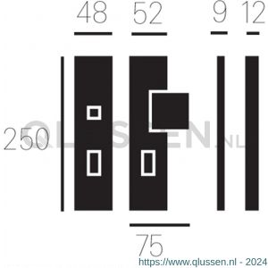 Mariani Kira veiligheids garnituur SKG*** PC 72 mm chroom 98000725