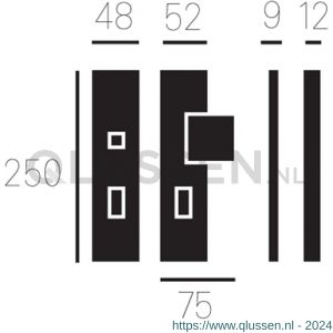 Mariani Kira UTB veiligheids schild kerntrekbeveiliging SKG*** PC 72 mm messing gebruineerd 98300728