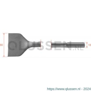 Rotec 215.1 SDS Max spadebeitel 80x300 mm 215.1017