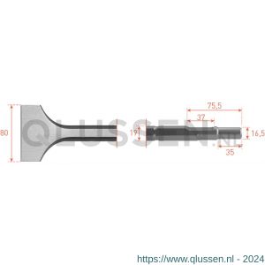 Rotec 215.3 zeskant spadebeitel 19/16,5x35 mm 80x300 mm 215.3040