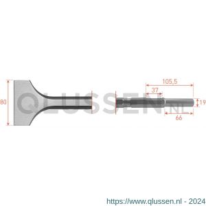 Rotec 215.4 zeskant spadebeitel 21/19x61 mm 75x300 mm 215.4020