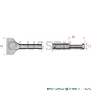 Rotec 215.65 zeskant spadebeitel 22 mm 80x360 mm 215.6517