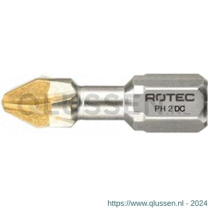Rotec 801 Torsion schroefbit Diamond C6.3 Phillips PH 3x25 mm set 10 stuks 801.3003