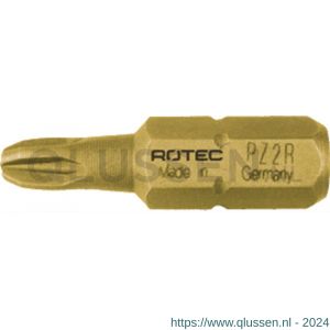 Rotec 803 schroefbit TiN C6.3 Pozidriv PZ 2Rx25 mm gereduceerd set 10 stuks 803.0006
