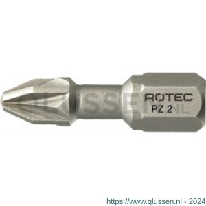 Rotec 804 torsionbit Basic C6.3 Pozidriv PZ 2x25 mm set 10 stuks 804.0002