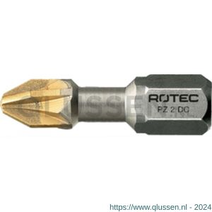 Rotec 804 schroefbit Diamond C6.3 Pozidriv PZ 1x25 mm diamant set 10 stuks 804.3001