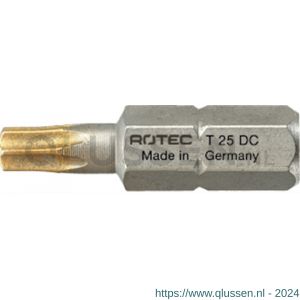 Rotec 806 schroefbit Diamond C6.3 Torx T 10x25 mm set 10 stuks 806.3 Torx 010