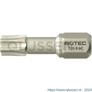 Rotec 807 Torsion schroefbit Basic C6.3 Torx T 30x25 mm conisch set 10 stuks 807.0030