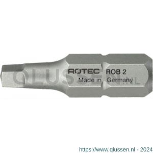 Rotec 809 schroefbit Basic C6.3 Robertson SQD 3x25 mm set 10 stuks 809.0003