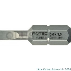 Rotec 812 schroefbit Basic C6.3 zaagsnede SL 0,8x4,0 mm L=25 mm set 10 stuks 812.0040