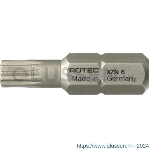 Rotec 813 schroefbit Basic C6.3 veeltand XZN M4x25 mm set 10 stuks 813.0004