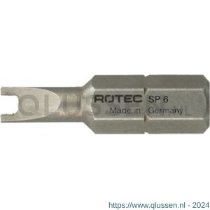 Rotec 814 schroefbit Basic C6.3 met spanner S8x25 mm set 10 stuks 814.0008