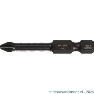 Rotec 817 Impact schroefbit Basic E6.3 Phillips PH 1x50 mm E6.3 set 5 stuks 817.0101