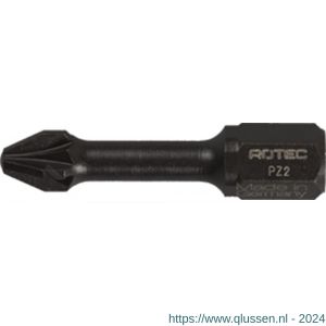 Rotec 817 Impact schroefbit Basic C6.3 Pozidriv PZ 1x30 mm set 10 stuks 817.1001