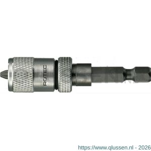 Rotec 818 bithouder E6.3x65 magnetisch voor snelbouwschroeven met bit Phillips PH 2R 818.0045