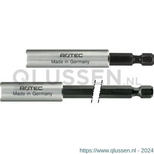 Rotec 818 bithouder E6.3x74 magnetisch huls diameter 11x35 mm met C-ring set 10 stuks 818.0015