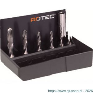 Rotec 316 Combi-boor-tap-bitset 316 7 delig M3-M10 ABS 900.2030