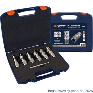 Rotec 536 HSS-XE kernborenset Silver-Line 536 Uni 19 7 delig diameter 12-22 mm 536.9000