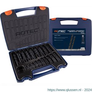 Rotec 100 spiraalborenset 100 DIN 338 type N 170 delig diameter 1-10 mm 900.0170K