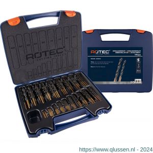 Rotec 101 spiraalborenset 101 Precise DIN 338 170 delig diameter 1-10 mm 900.0171k