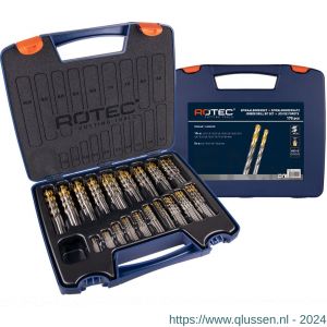 Rotec 102T spiraalborenset 102T DIN 338 type HD-S 170 delig diameter 1-10 900.0174TK