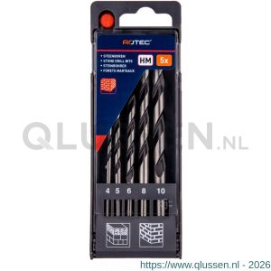 Rotec 225 steenborenset 225 5 delig diameter 4-10 mm 900.1040