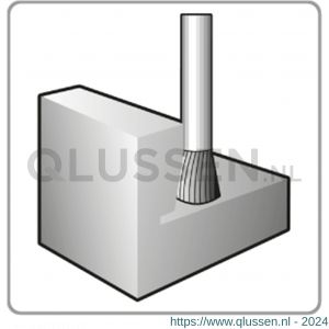 Rotec 441 HM stiftfrees model N Z6 kruisvertand diameter 12,7x12,7x58 mm d2=6 mm 441.1301