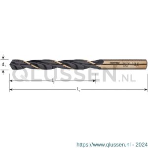 Rotec 101E HSS-R spiraalboor DIN 338 type Precise diameter 4,0x43x75 mm 101.0400E