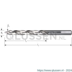 Rotec 104E HSS-G spiraalboor DIN 338 type Step-X diameter 5,0x52x86 mm 104.0500E
