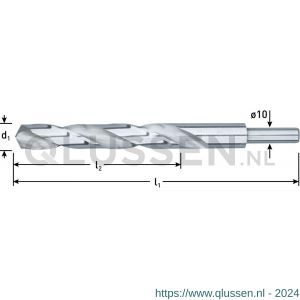 Rotec 105 HSS-G spiraalboor DIN 338 type N d2=10 diameter 13,0x101x151 mm 105.1301