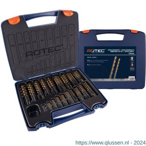 Rotec 107 spiraalborenset 107 Uni-X DIN 338 170 delig diameter 1-10 mm 900.0175K