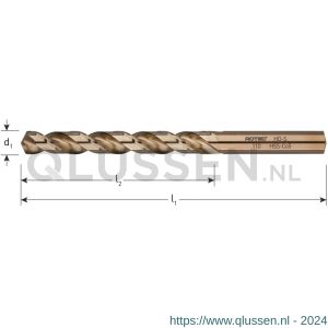 Rotec 110E HSS-E spiraalboor DIN 338 type HD-S diameter 10,5x87x133 mm 110.1050E