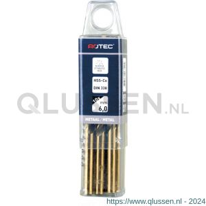 Rotec 111 HSS-E spiraalboor DIN 338 type N diameter 3,4x39x70 mm set 10 stuks 111.0340