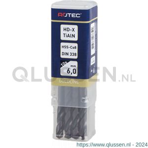 Rotec 114C HSS-E spiraalboor DIN 338 type HD-X TiAlN diameter 5,6x57x93 mm 114.0560C