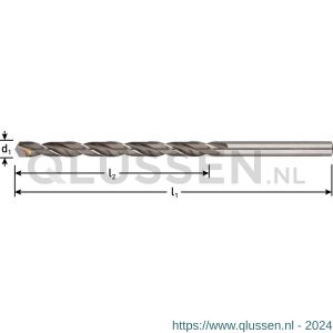 Rotec 153 HM spiraalboor DIN 340 type N HM-bezet diameter 4,5x82x126 mm 153.0450