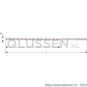 Rotec 164 HSS-G spiraalboor DIN 1869 type TLS diameter 4,0x175 mm 164.0401