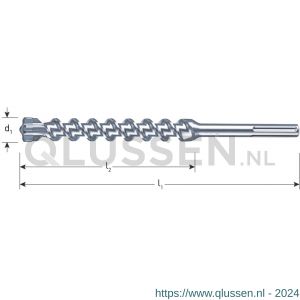 Rotec 203 hamerboor SDS Max Quattro-X diameter 28,0x550x670 mm 203.2803