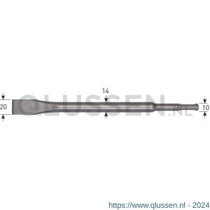 Rotec 214 Opti-Line SDS Plus vlakbeitel 20x250 mm 214.0010