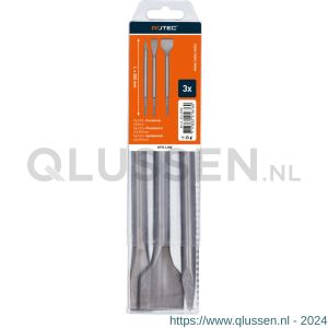 Rotec 214 Opti-Line SDS Plus beitelset 3 delig punt-plat-spade 214.9000