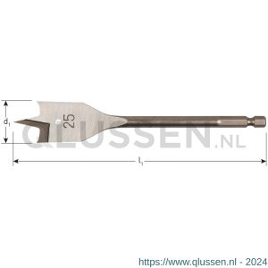 Rotec 230 speedboor 1/4 inch E6.3-bit-aansluiting DIN 3126 diameter 19,0x152 mm set 10 stuks 230.1901