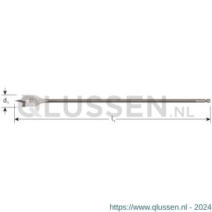 Rotec 231 speedboor lang 1/4 inch E6.3-bit-aansluiting DIN 3126 diameter 35,0x400 mm 231.3500