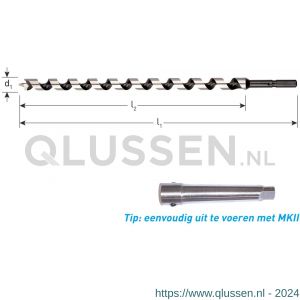 Rotec 241A slangenboor Gold-Line diameter 28x250x320 mm azobe 241.2801A