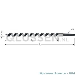 Rotec 242A slangenboor Gold-Line MK 2 diameter 12x380x480 mm azobe 242.1203A