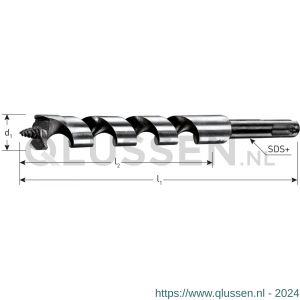 Rotec 243 slangenboor Gold-Line SDS Plus diameter 18x180x250 mm 243.1802