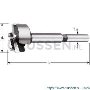 Rotec 246 cilinderkopboor Wave-Cutter DIN 7483 G diameter 25,0 mm 246.0250