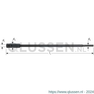 Rotec 246.9 verlengstuk voor Wave-Cutter cilinderkopboren diameter 10x330 mm 246.9001