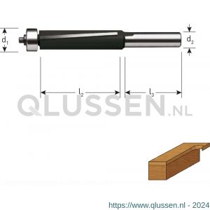 Rotec 271 HM kantenfrees schuin helix Gold-Line diameter 12,7x25,4 mm d2=8 mm 271.26.1270