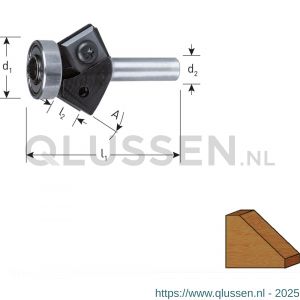 Rotec 271 HM fasefrees wisselplaat Gold-Line diameter 30 mm Z=2 d2=8 mm 271.28.3000