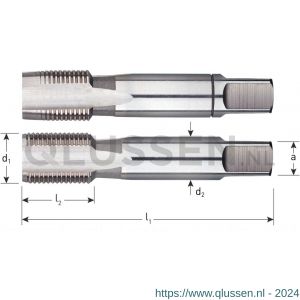 Rotec 315 HSS handtappenset PG 13,5 inch TPI 18 315.1350