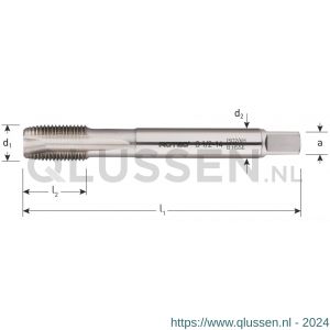 Rotec 323 HSS-E machinetap Opti-Line doorlopend DIN 5156 BSP(G) 3/4 inch TPI 14 323.0750